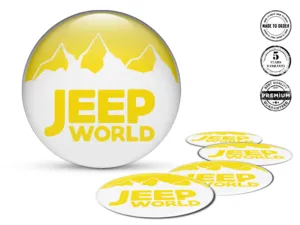 Jeep Adesivo Cupola Stile Loghi Ruota Esclusivi